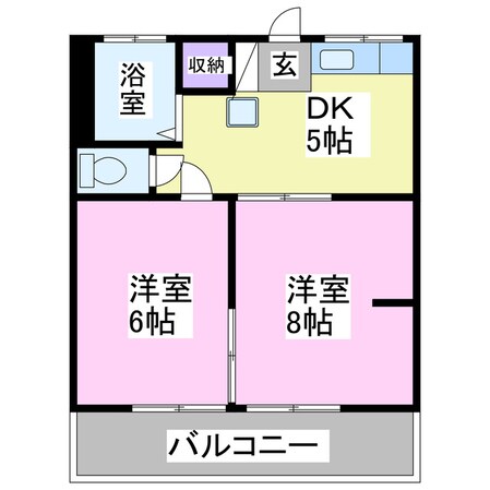 カーサ徳寿の物件間取画像